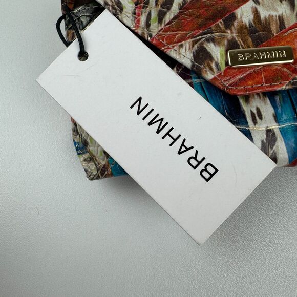 Brahmin Eyeglass Case in Botanica Melbourne Croc Embossed Genuine Leather NEW - Picture 7 of 10